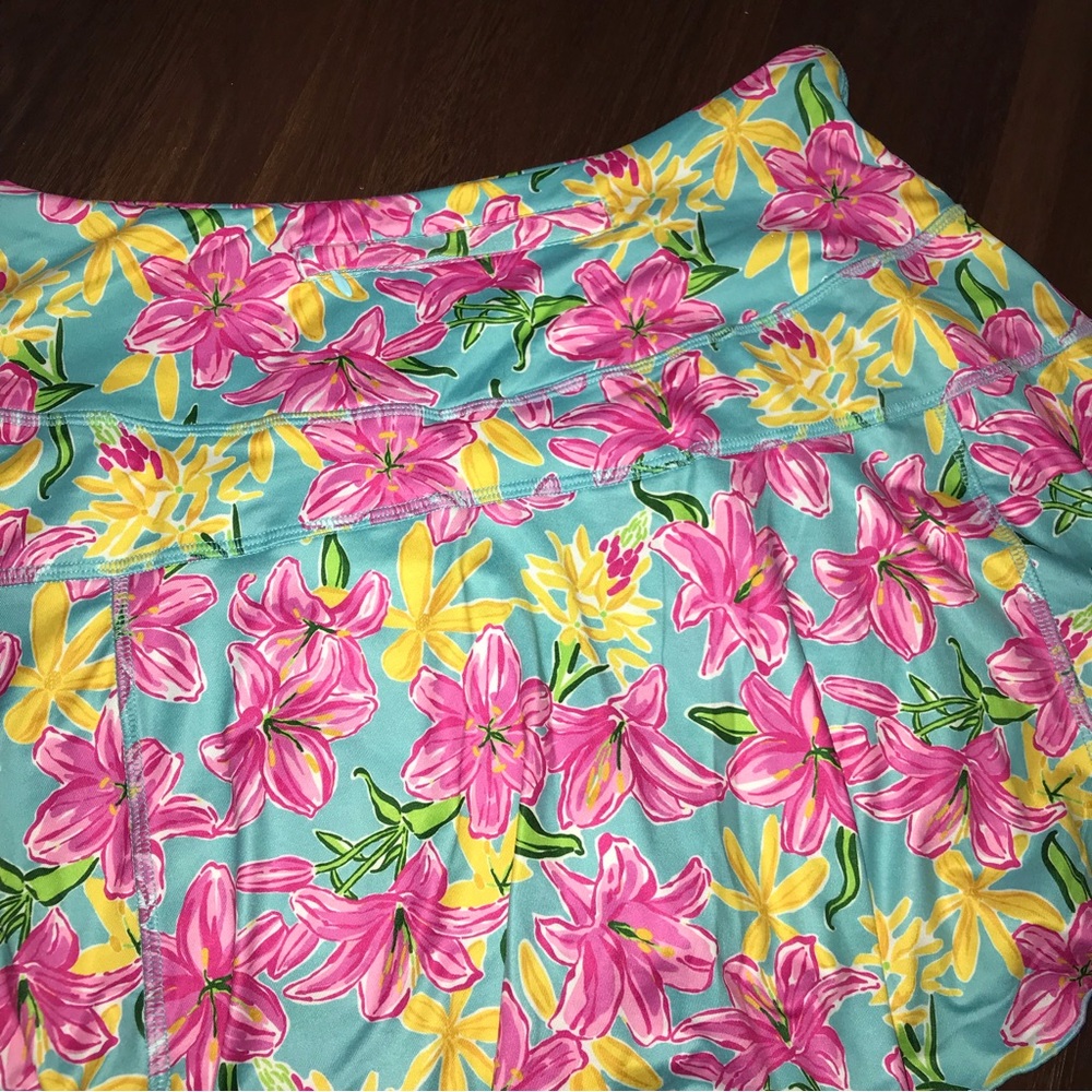 Gottex Aqua Flower Golf & Tennis Ruffle Skort NWT - Picture 5 of 8